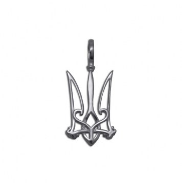 Срібний кулон Герб України 3325