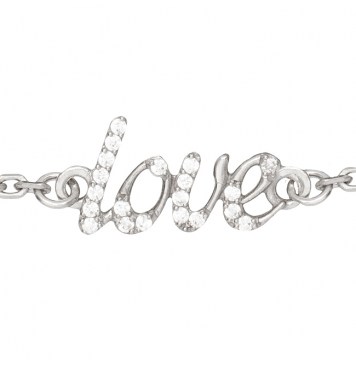 Срібний браслет "Love" 4308